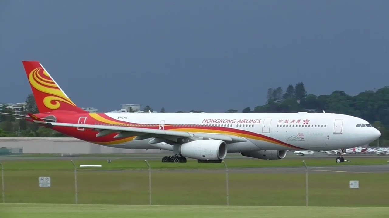 Hong Kong Airlines A330-300 | Landing & Takeoff | Gold Coast Airport