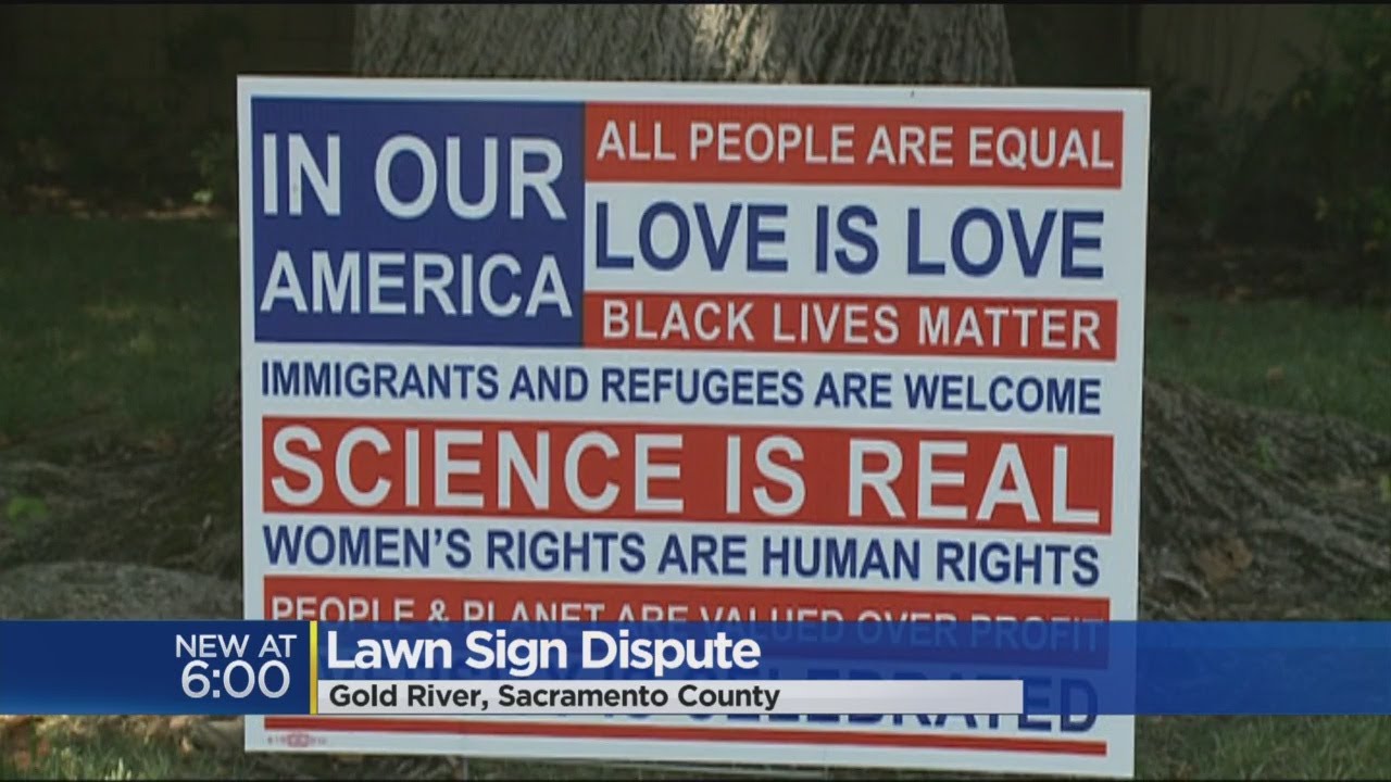 Lawn Signs Rankle Neighbors, Homeowners Association
