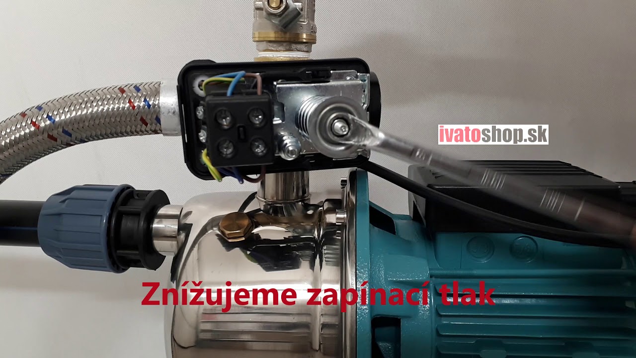 Nastavenie tlakového spínača