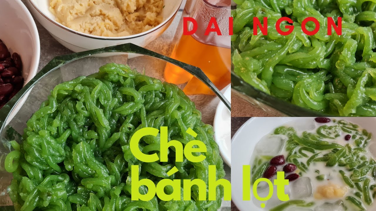Bánh lọt bằng bột củ năng  Lá Dứa  dễ làm đơn giản rất ngon tại nhà.