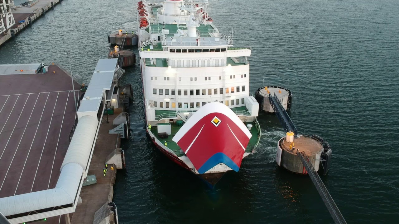 M/S Rosella arrival in Mariehamn | Drone