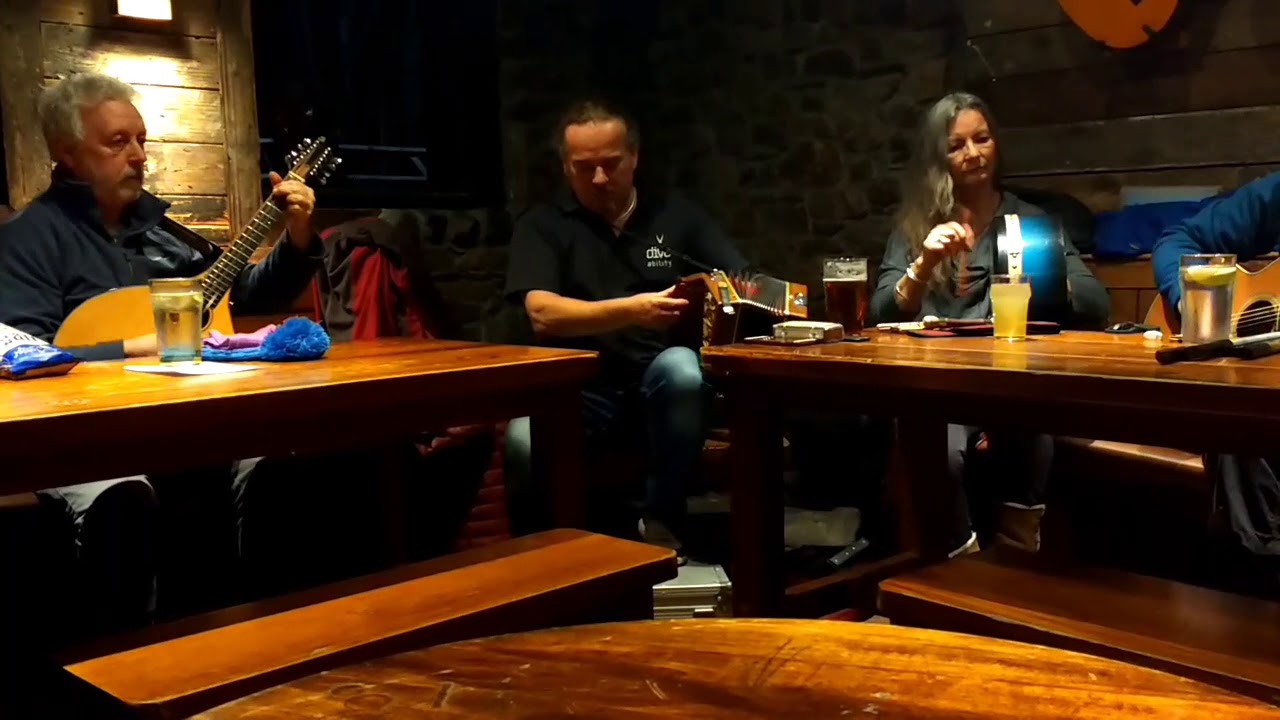 Session night at the Boots Bar, Clachaig Inn, Glencoe, Scotland.