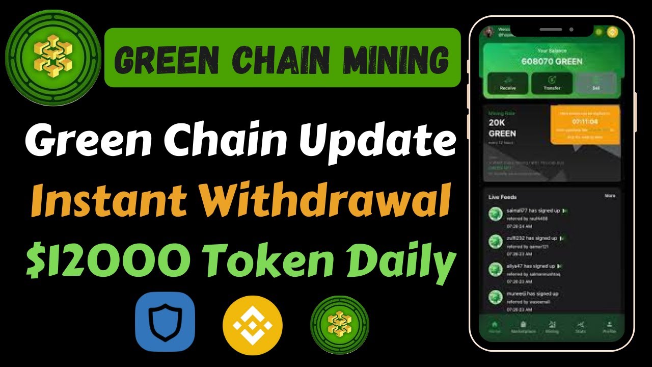 Green Chain New Mining App | Green Chain withdrawal | Green Chain new Update