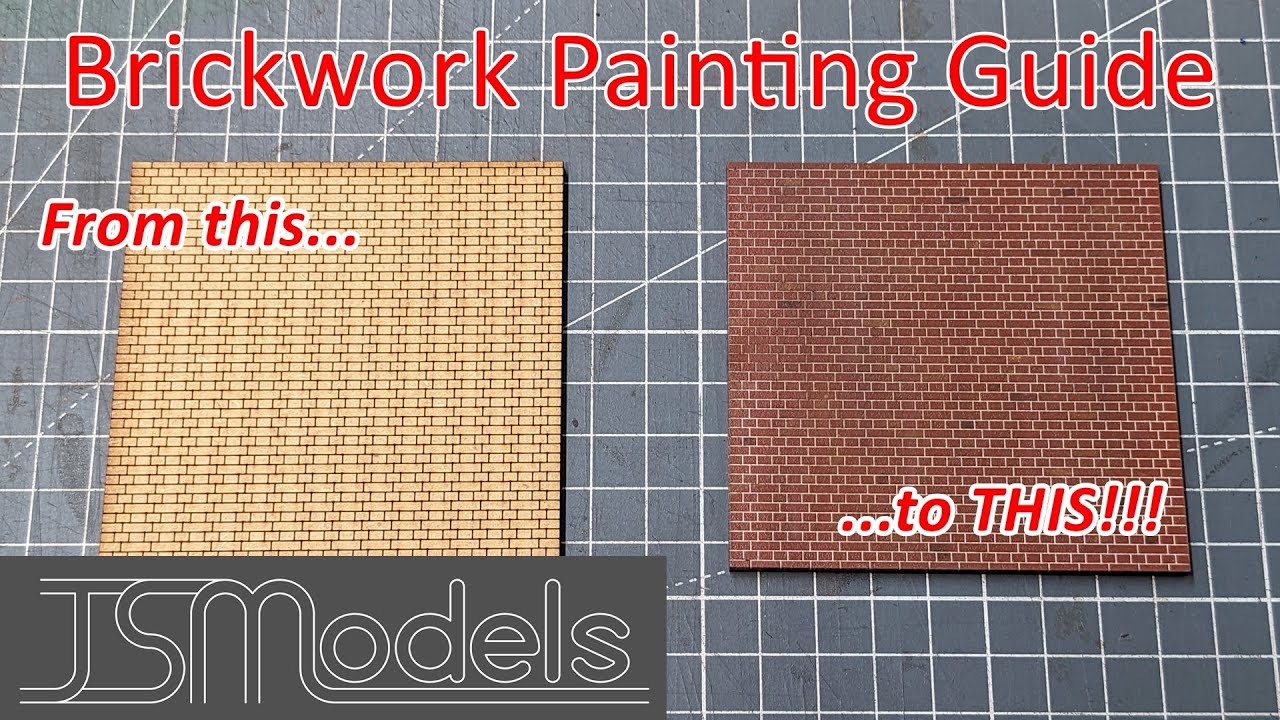 Painting Laser-Cut Brickwork