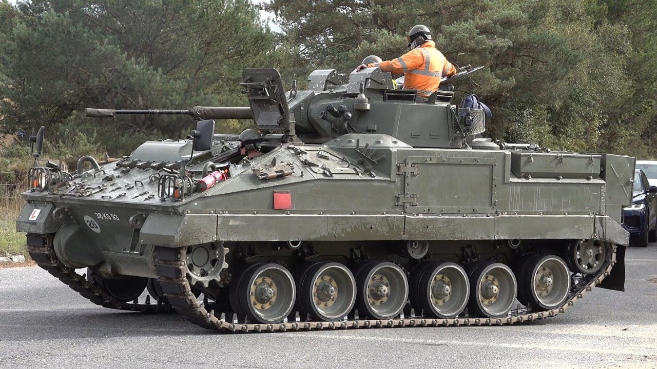 Warrior Armoured Fighting Vehicles traverse public roads 🪖