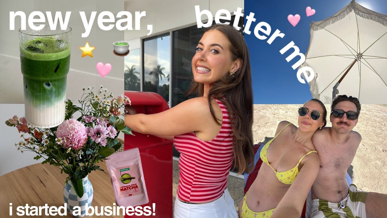 vlog: new year… better me! ticking off 2025 goals + business launch