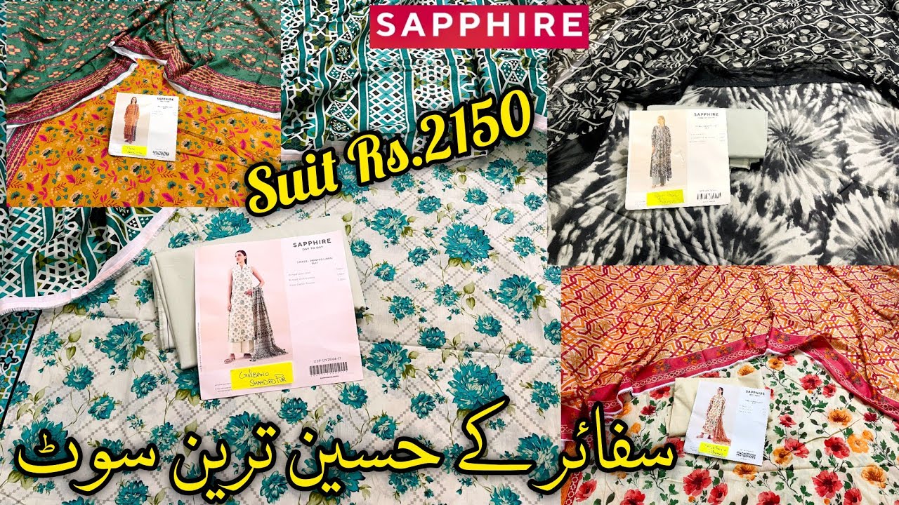 Sapphire Summer collection & Sale 2025🔥🔥Sapphire New Lawn collection🔥♥️♥️