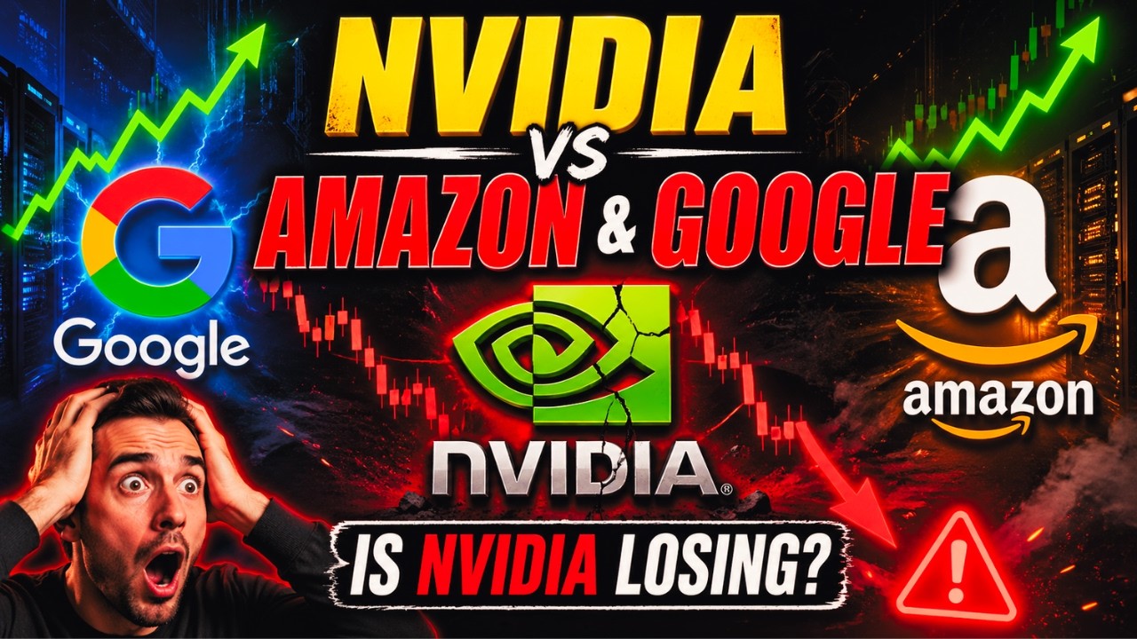 Объяснение обвала акций NVDA! 😱 Nvidia проигрывает Google и Amazon? | Инвестиционное руководство ...