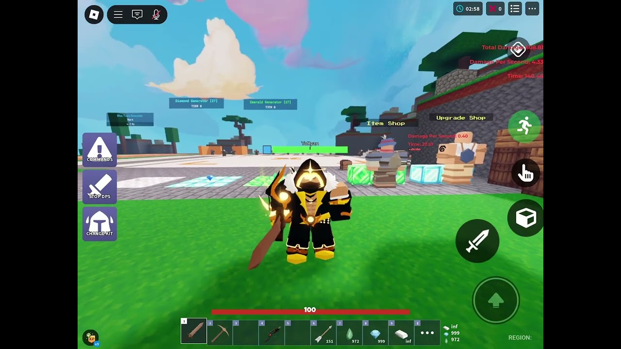 Reviewing the NEW Vic Archer kit skin (Roblox Bedwars)