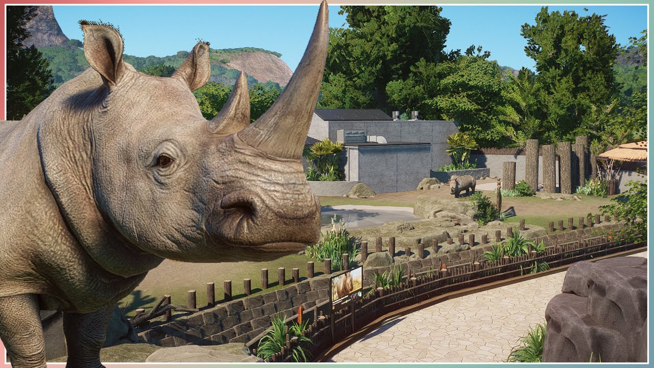 Southern White Rhino Habitat | Sequora Zoo | Planet Zoo Speed Build