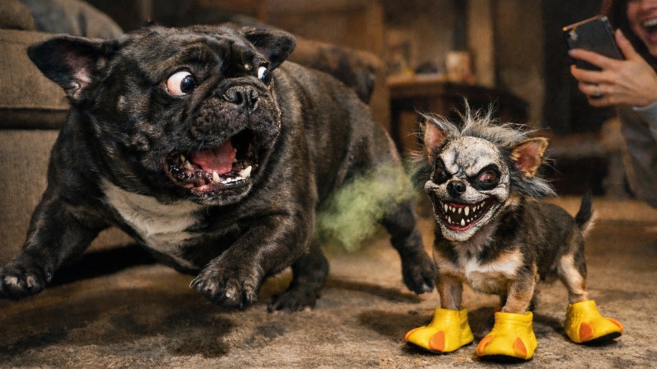 Tiny Chihuahua DESTROYS Big Bulldog! Hilarious Moments + Epic Meltdowns 😂🐕 Try Not To Laugh