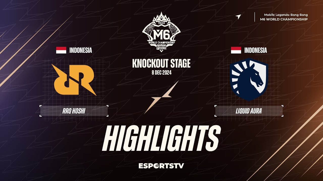 RRQ Hoshi vs Team Liquid ID HIGHLIGHTS M6 World Championship | TLID vs RRQ ESPORTSTV