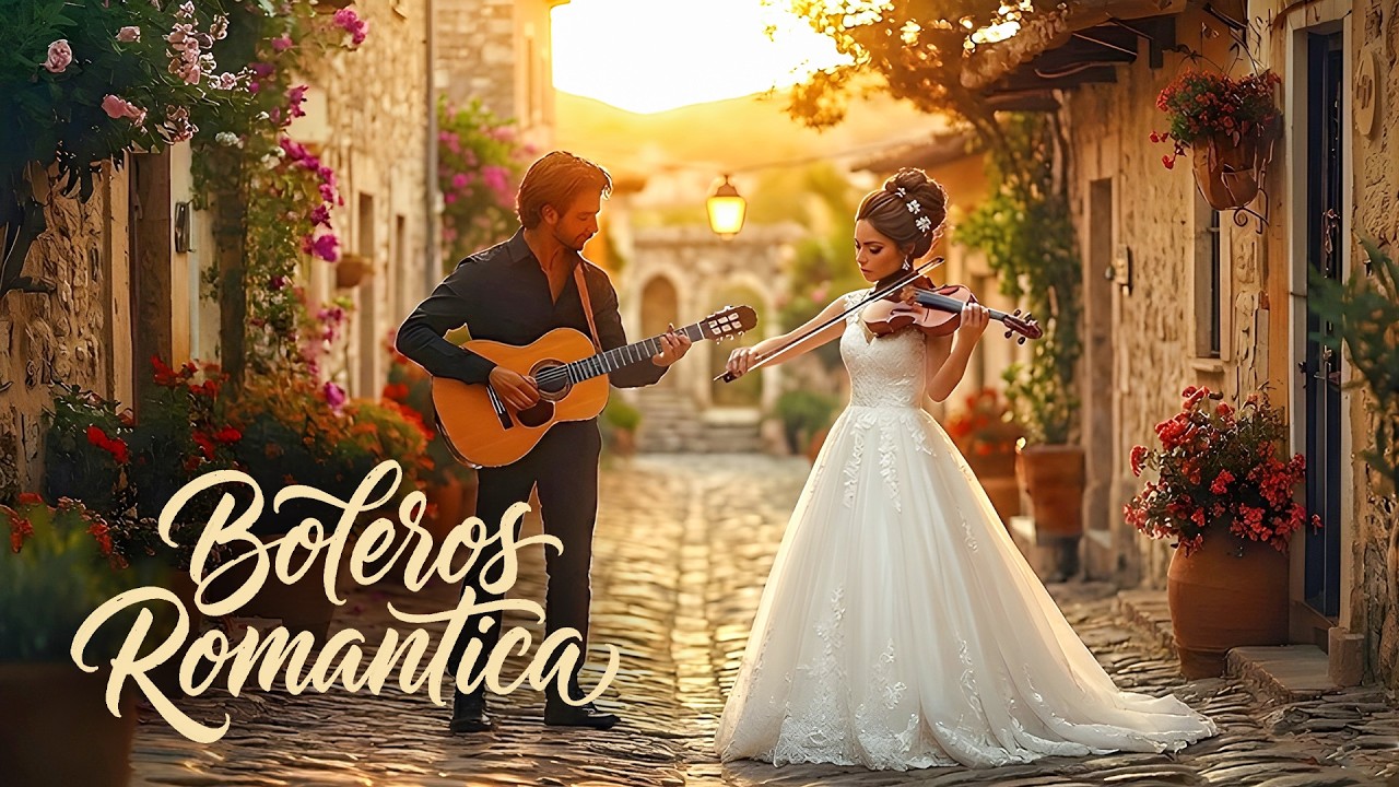 🌹 Guitarra y Violin Boleros – Música Romántica para Dormir y Relajarse