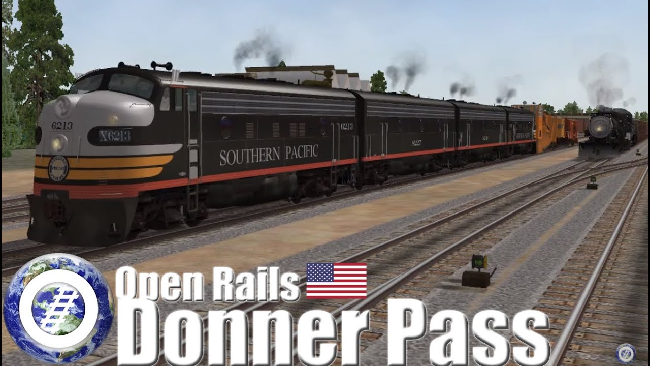 MSTS Open Rails Southern Pacific @ Donner Pass