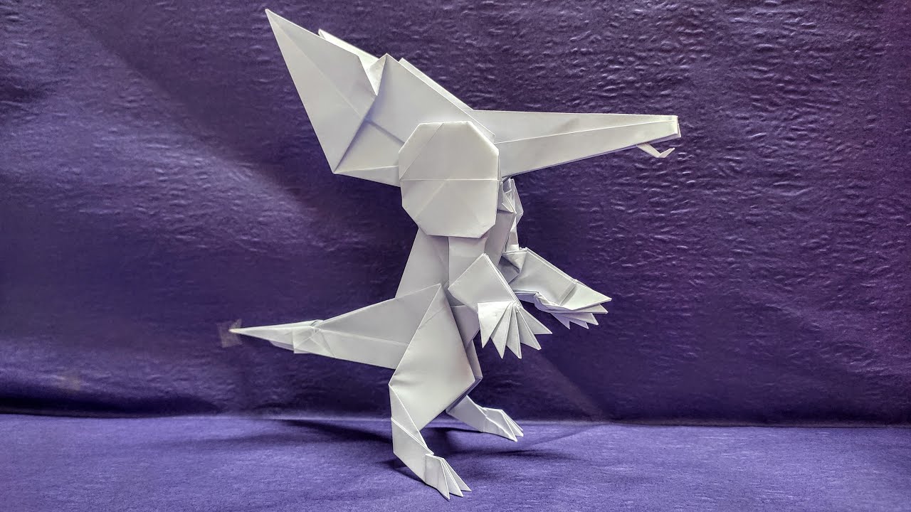 How To Make An Origami Pokemon Palkia Step By Step | Origami Pokemon Legendary