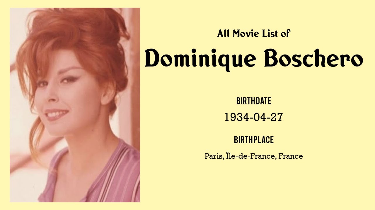 Dominique Boschero Movies list Dominique Boschero| Filmography of Dominique Boschero