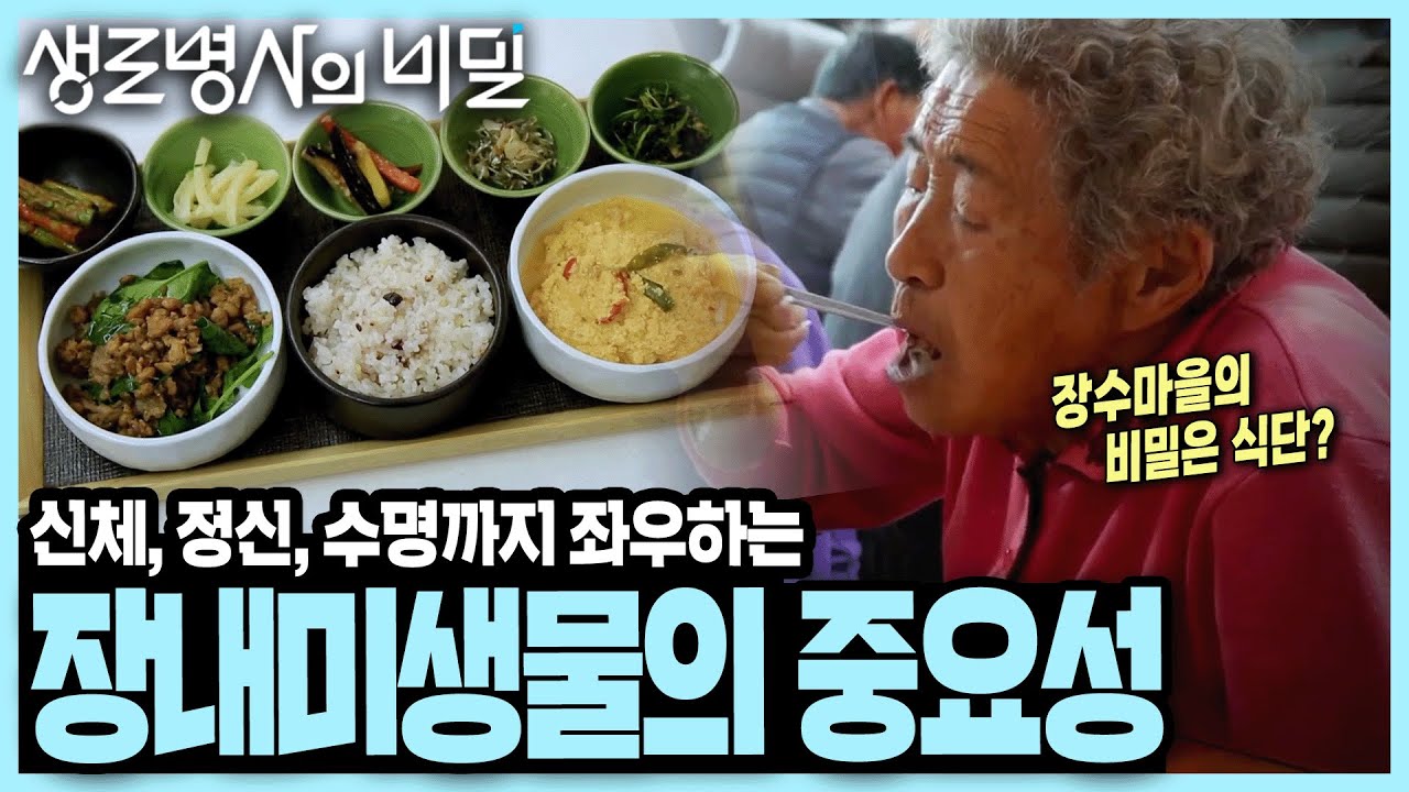 장수마을 사람들의 장내 미생물을 도시 사람들과 비교해봤더니! 건강한 장내 환경을 만드는 법 I KBS 191211 방송