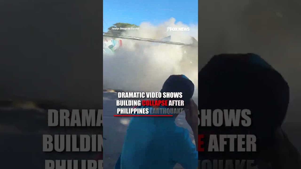 WATCH: People race out of restaurant just moments before it comes crashing down #restaurant #shorts