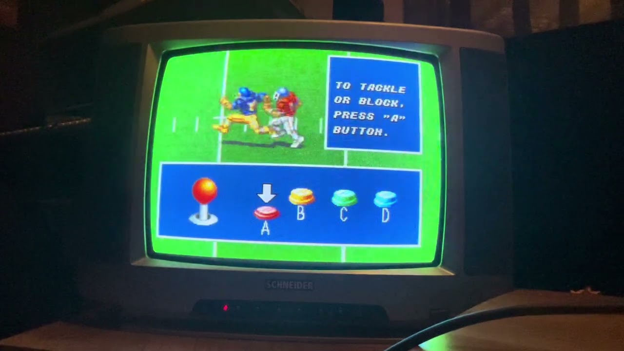 Neo Geo Football frenzy on a CRT