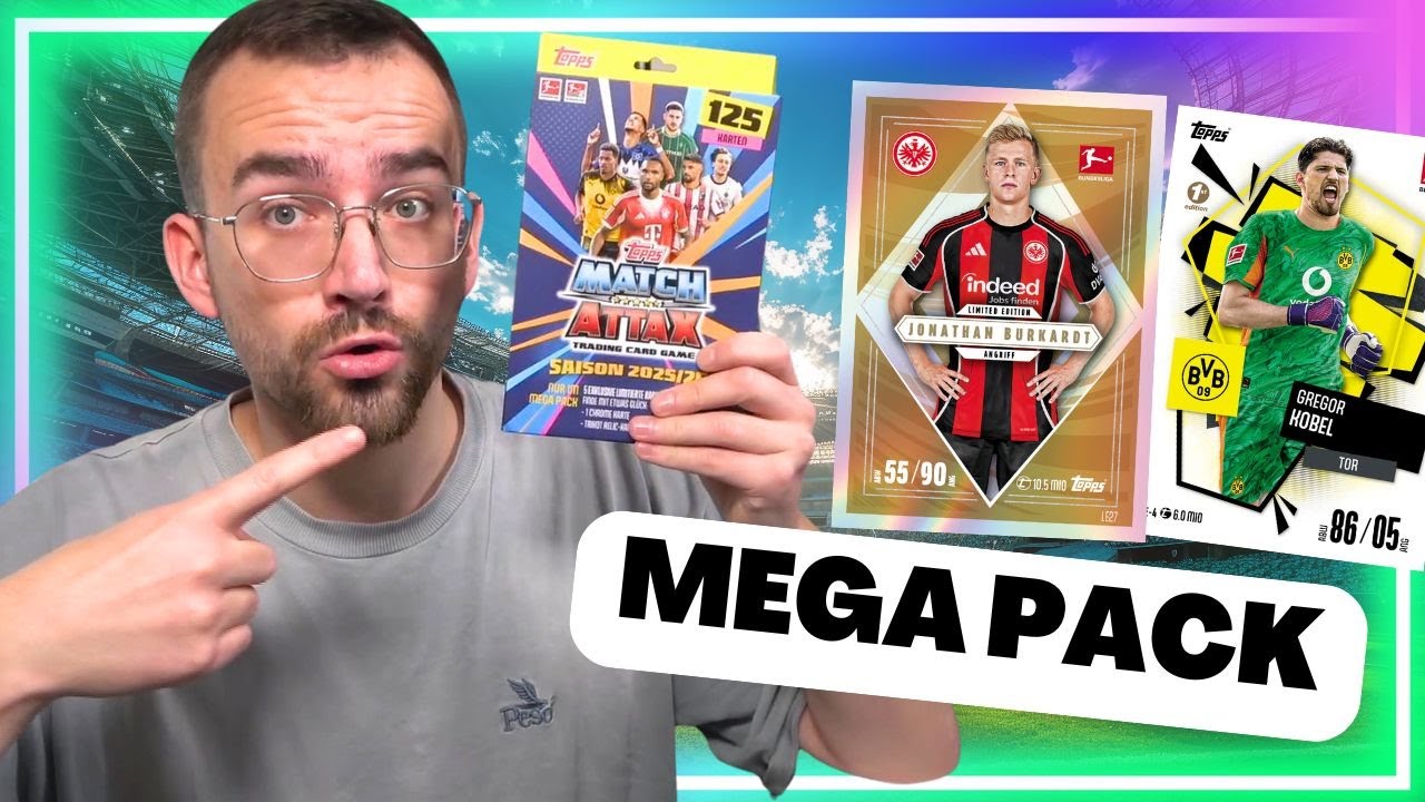 WAS FÜR EIN PRODUKT! MEGA PACK (5 LIMITIERTE AUFLAGEN!) 😱🔥 TOPPS MATCH ATTAX BUNDESLIGA 2025/26