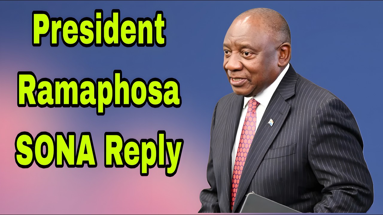 President Cyril Ramaphosa SONA Reply.