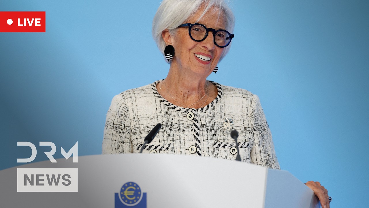 LIVE: ECB President Christine Lagarde Speaks to Reporters Following Governing Council Meeting | AF1G