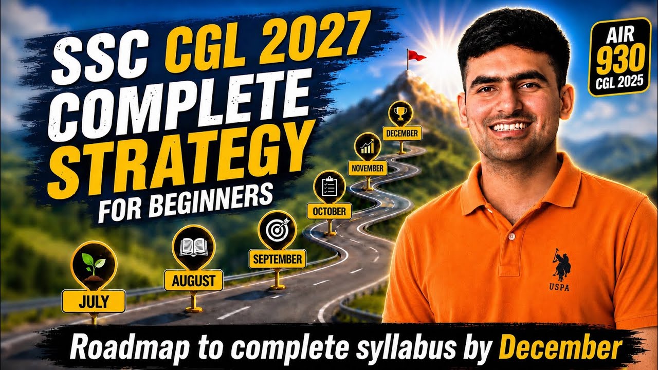 SSC CGL 2027 complete strategy for beginners 