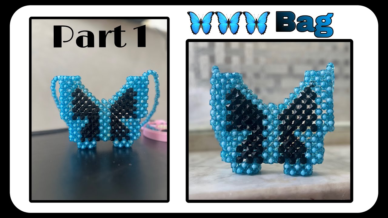 I make this Butterfly Bag and Sale in $50 || made money with beaded pouches|| how to bead butterfly.