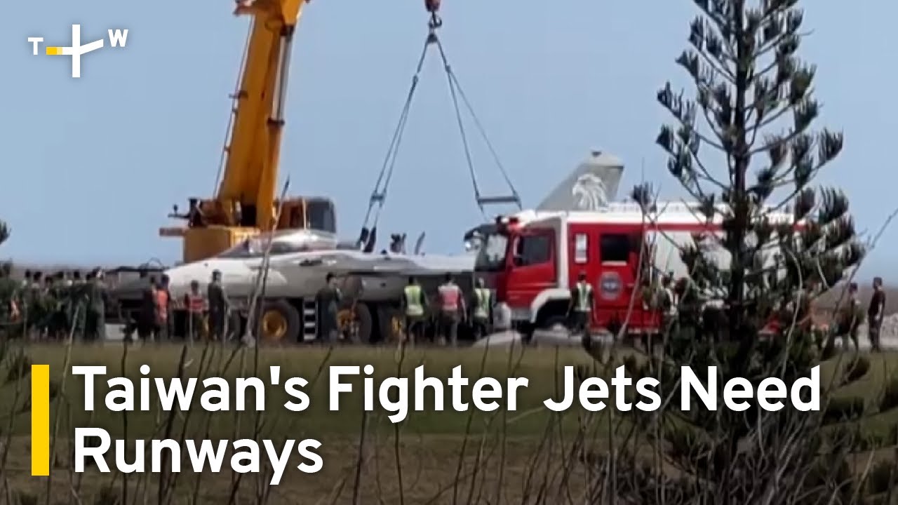Fighter Jet Crash Draws Attention to Taiwan's Limited Runways｜TaiwanPlus News