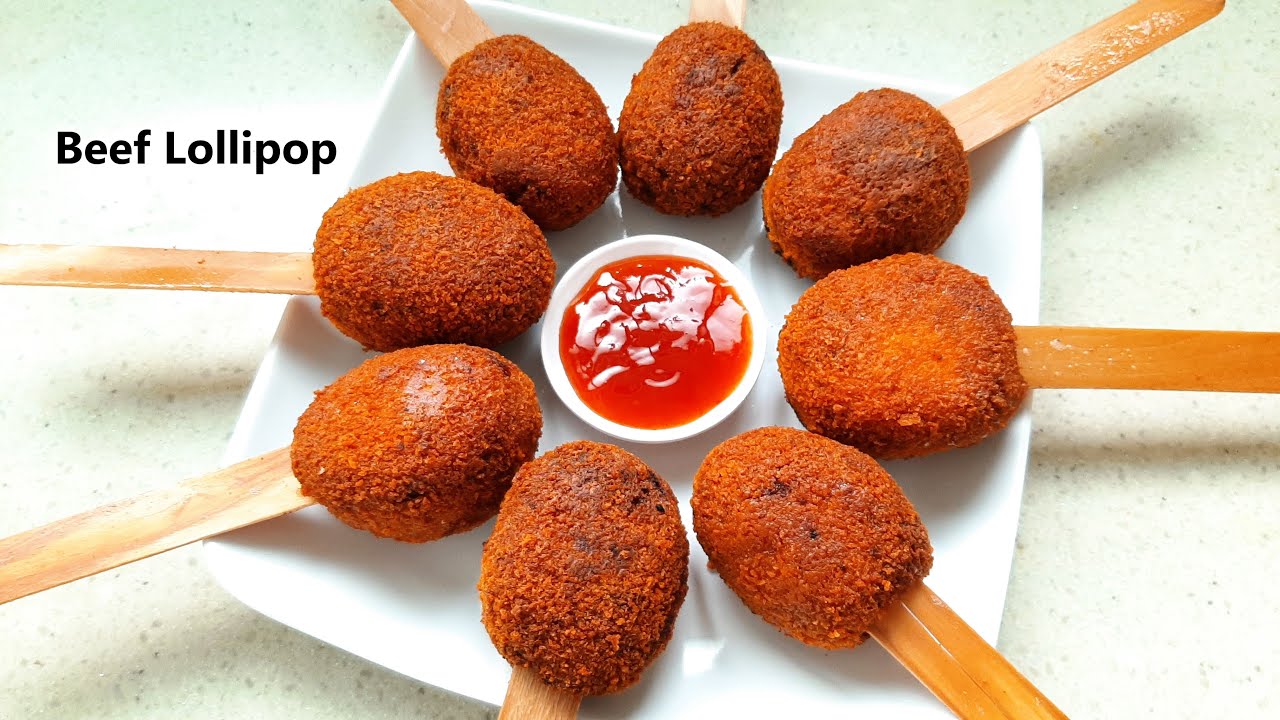 Crispy Beef Lollipop Recipe by Nasta Recipes || Easy Meat Lollipop Recipe