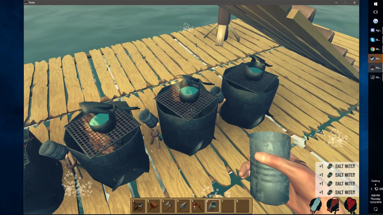 Small Raft after 30 minutes of play - Raft Prototype