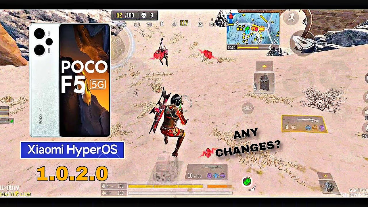 📱POCO F5 XIAOMI HYPER OS 1.0.2.0 IS FINALLY HERE! LOW GRAPHICS + ULTRA FPS (90) CALL OF DUTY MOBILE!