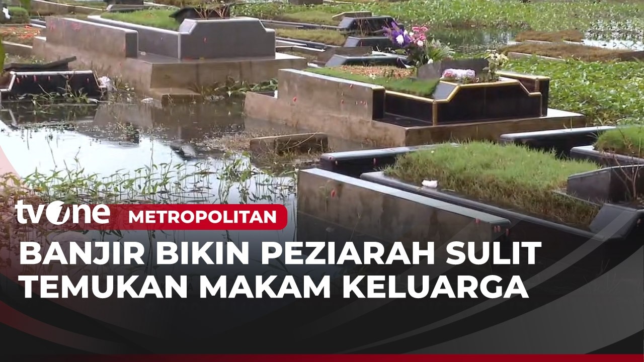 Ribuan Makam di TPU Semper Jakut Terendam Banjir | Metropolitan