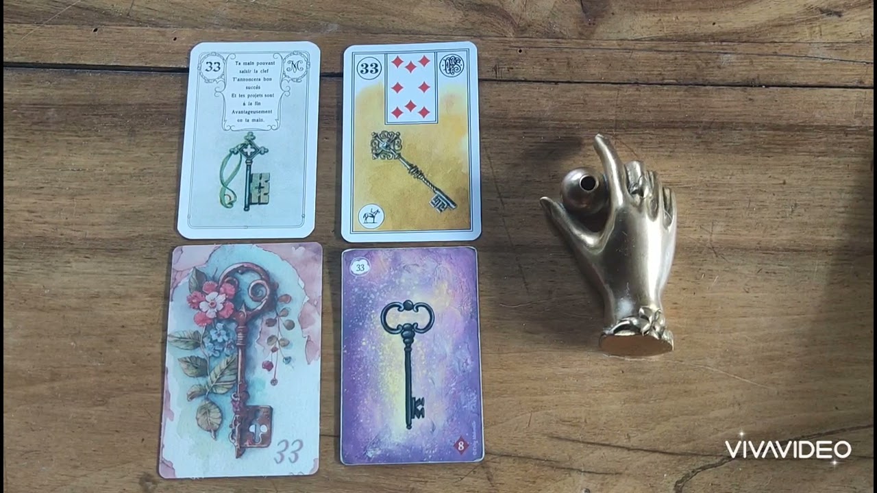 PETIT LENORMAND SIGNIFICATION,SYMBOLIQUE , 🗝️CLEF 33🗝️#lenormand #oracle #formation #cartomancie #