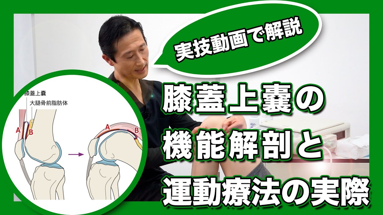 【実技解説】膝蓋上嚢の機能解剖と運動療法の実際（園部俊晴の臨床）