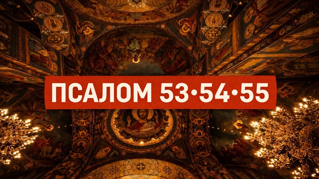 ПСАЛОМ 53•54•55 — МОЛИТВА О ЗАЩИТЕ, ПОМОЩИ И ИЗБАВЛЕНИИ