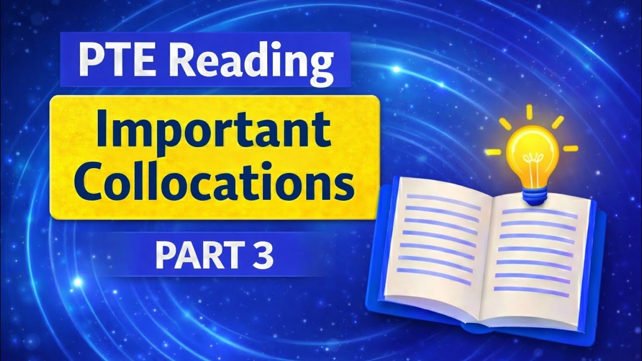 PTE Reading Important Collocations Part 3 ✅🔥| Most Repeated Collocations for PTE Exam 2026