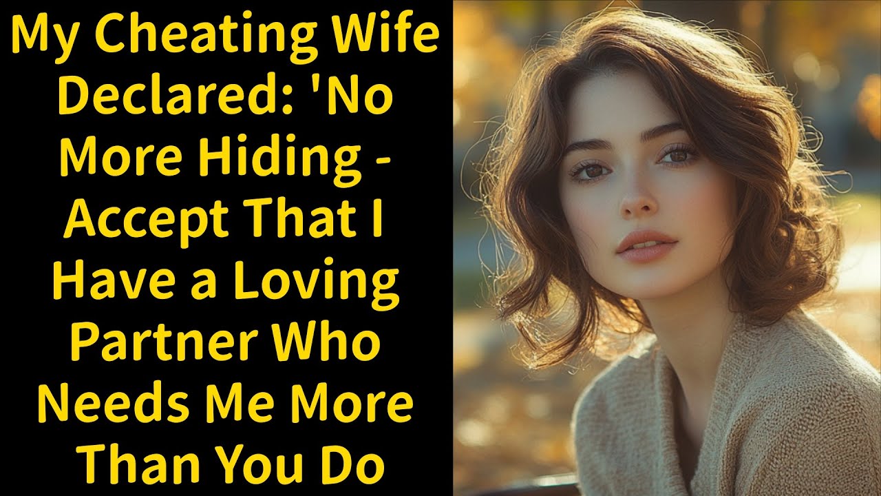 My Cheating Wife Declared: 'No More Hiding - Accept That I Have a Loving Partner Who Needs Me More T