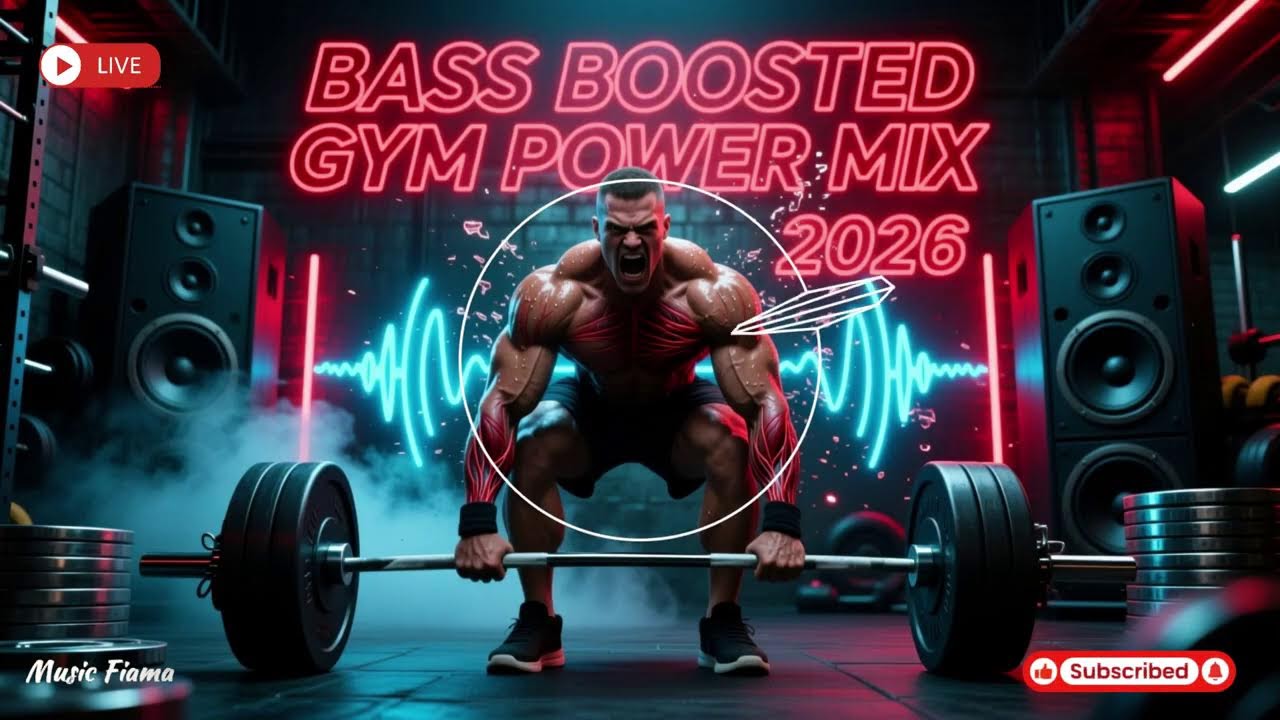 FITNESS WORKOUT MUSIC 💪 Bass Boosted Gym Power Mix 2026 | Nonstop Hardstyle & EDM for Max Lifts