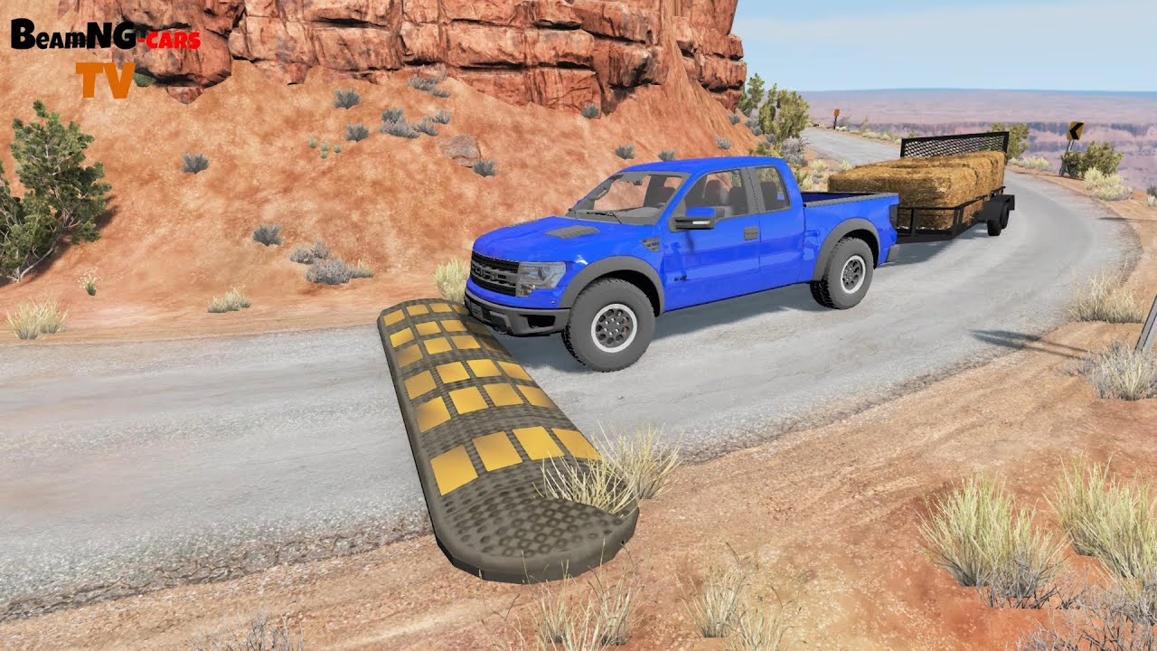 Cars vs Massive Speed Bumps #8 - BeamNG.drive | BeamNG-Cars TV