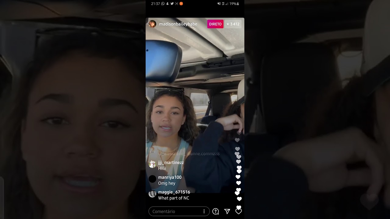 Mariah Linney and Madison Bailey live (02/09/2021)