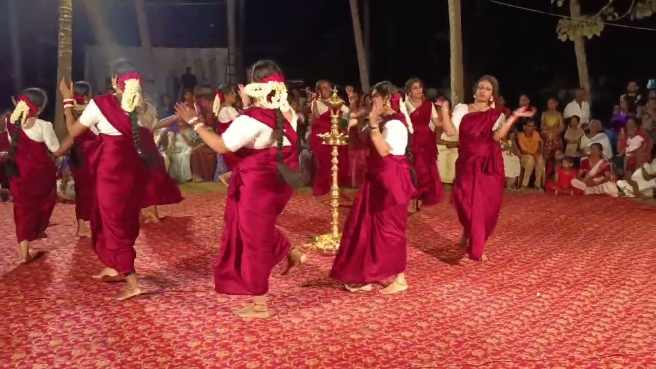karinkaliyalle | kaikottikali | shivadam dance group | kollam umayanalloor | @thonnalil devi temple