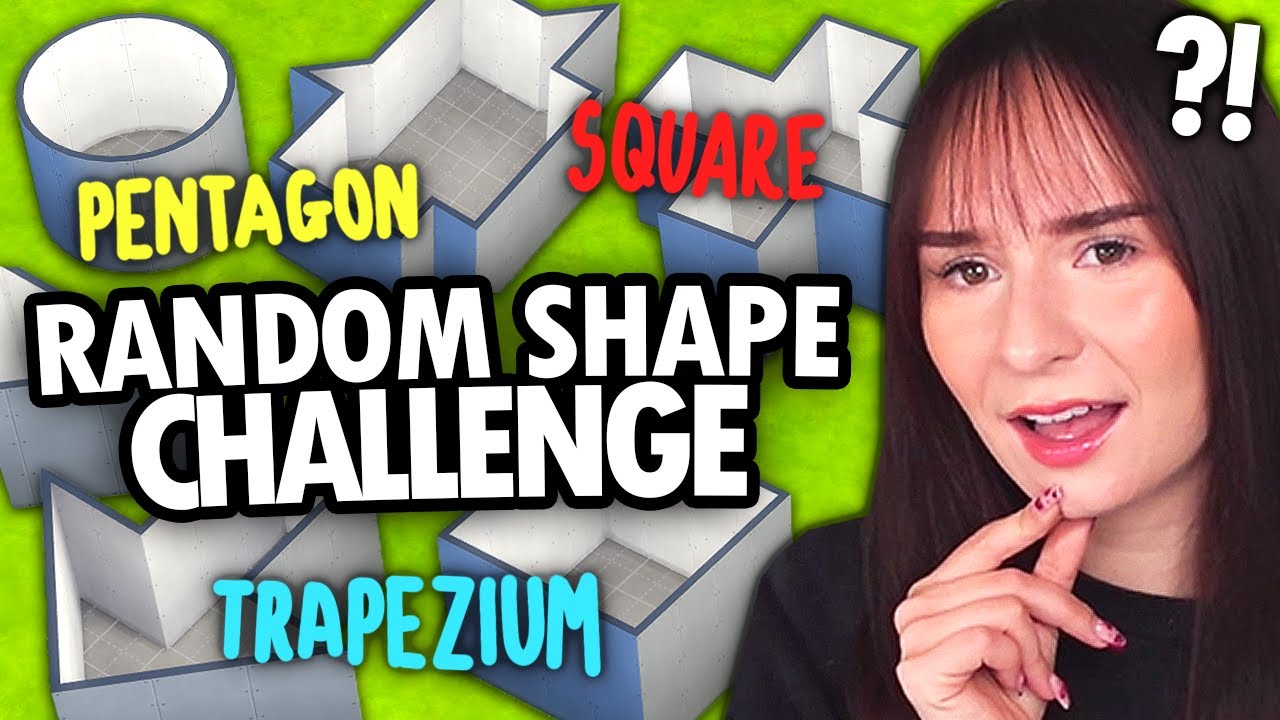 Every room is a RANDOM SHAPE build challenge in The Sims 4