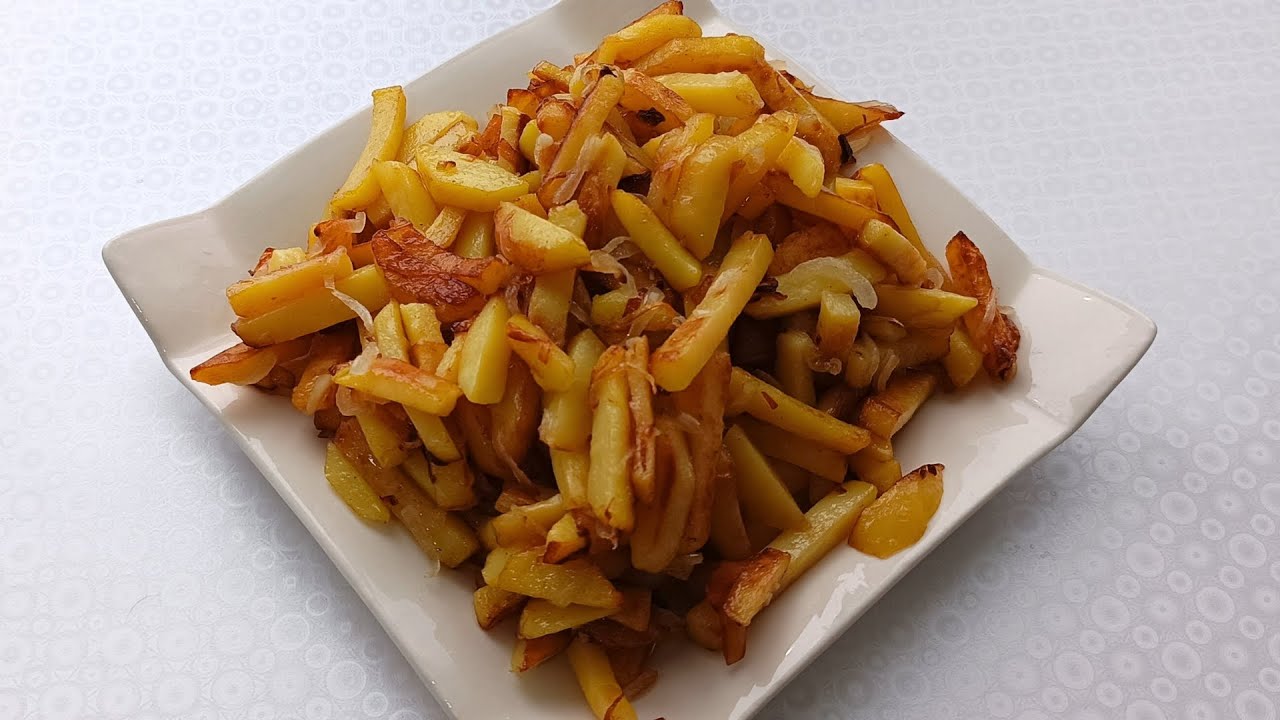 ЖАРЕНАЯ КАРТОШКА! ЕТСІЗ СУСЫЗ ДӘМДІ ҚУЫРЫЛҒАН КАРТОП ТАҒАМЫ. Delicious Pan Fried Potatoes.