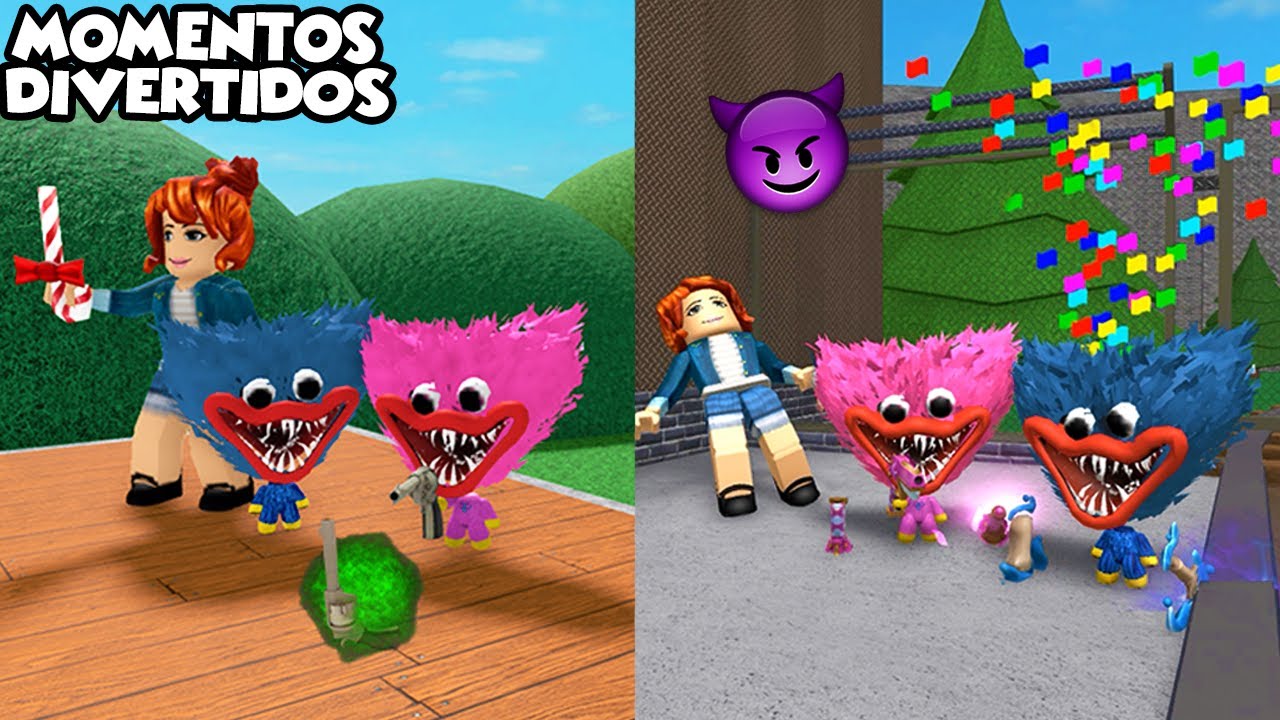 SOY MINI TEAMER en MURDER MISTERY 2 como HUGGY y KISSY (MOMENTOS DIVERTIDOS) Roblox