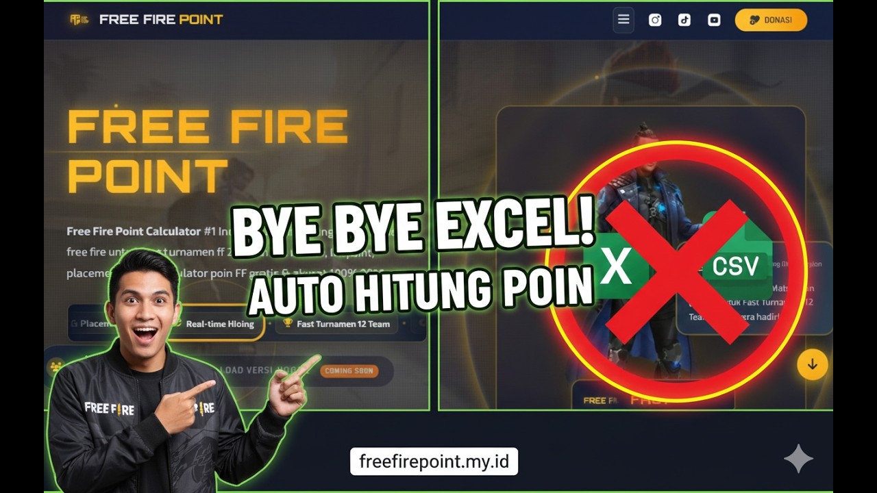 Cara Hitung Poin Turnamen Free Fire Otomatis Tanpa Excel! (Tutorial freefirepoint.my.id)