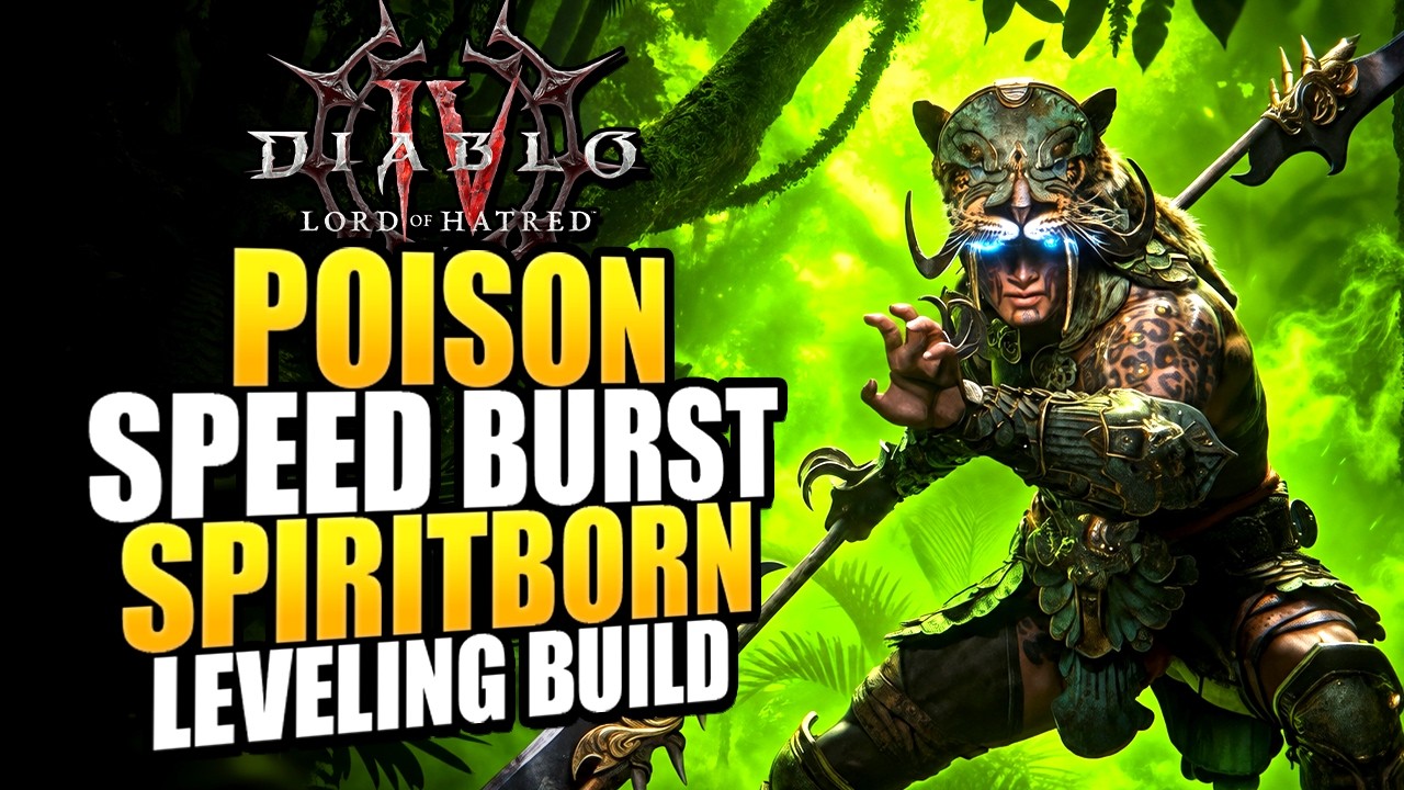 Diablo 4 Best Spiritborn Leveling Build For Season 15 - Level FAST With Poison Burst