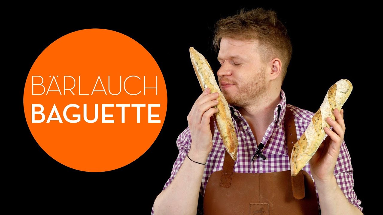 Bärlauch Baguette selbst gemacht - locker, leicht und wunderbar knusprig