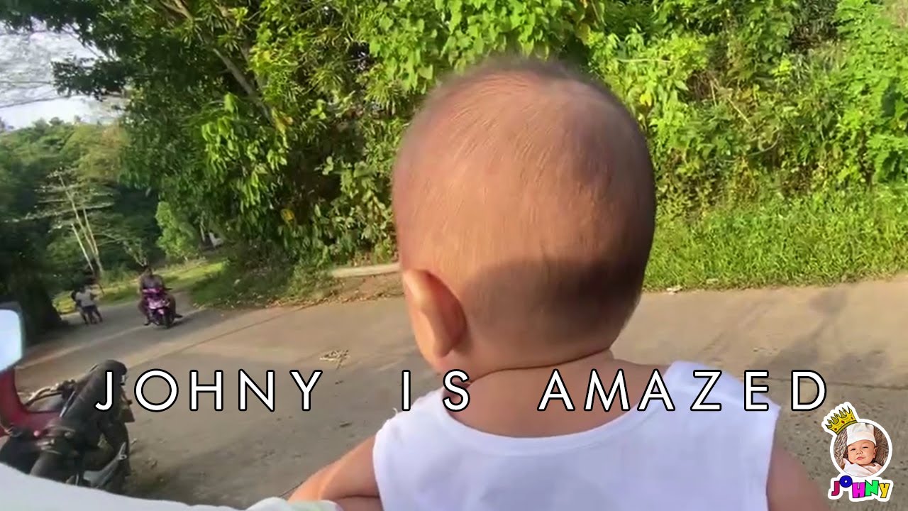 CUTE BABY GET EXCITED TO SEE MOTORCYCLES | JOHNY | CUTE AND FUNNY BABY | 5-MONTH-OLD | S1 VLOG64