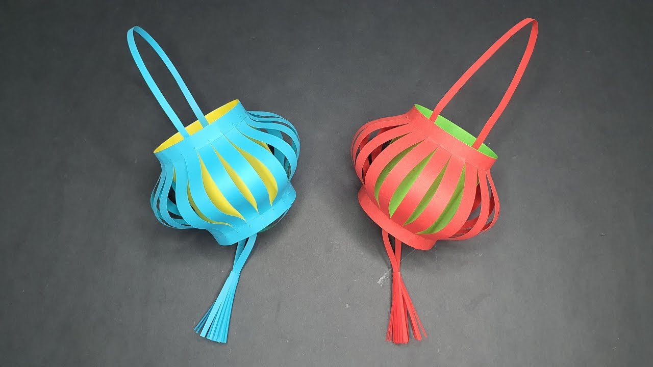 Paper Lantern - How to make a paper lantern? Paper Lamp - Paper Crafts